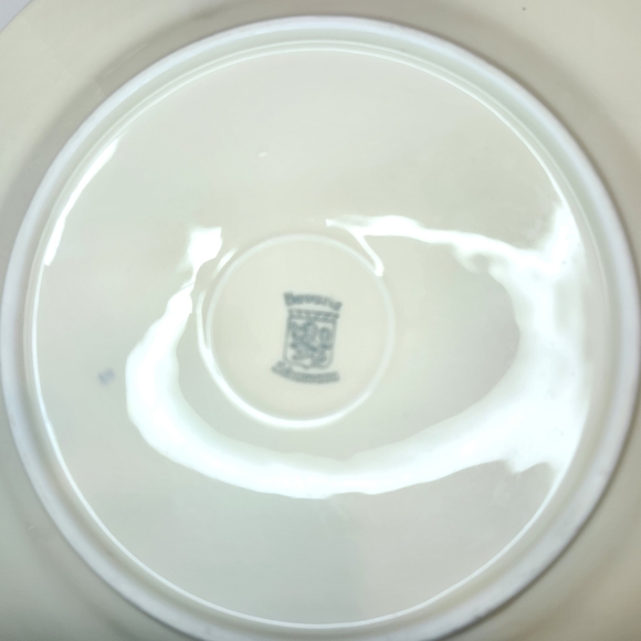 Antique Dresden Dinner Plate Dresden Bavaria Schumann Crown Wildflowers red - Picture 6 of 12